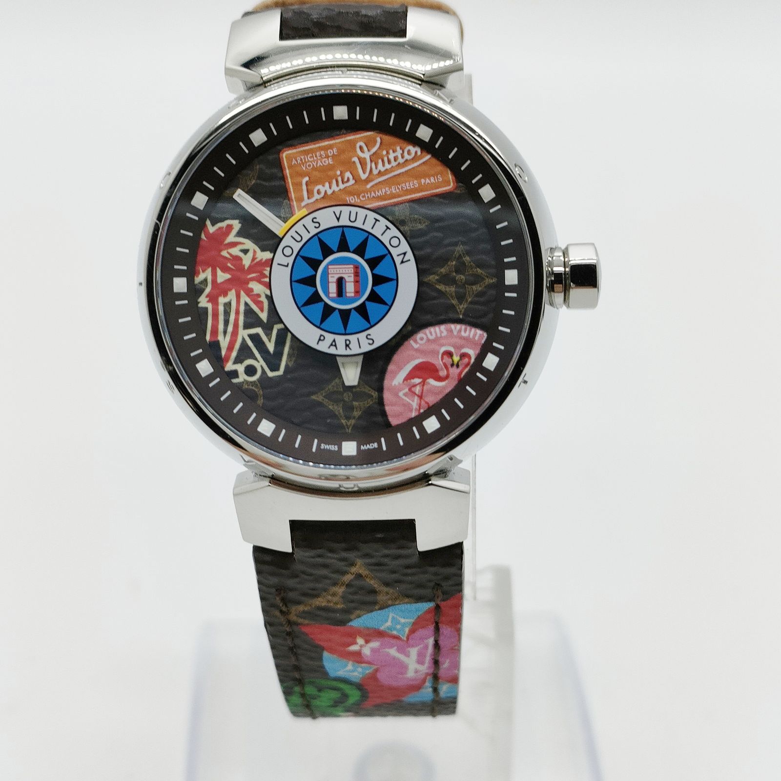 Louis Vuitton Watch QA061 32mm Womens Browns 2324369 | eBay