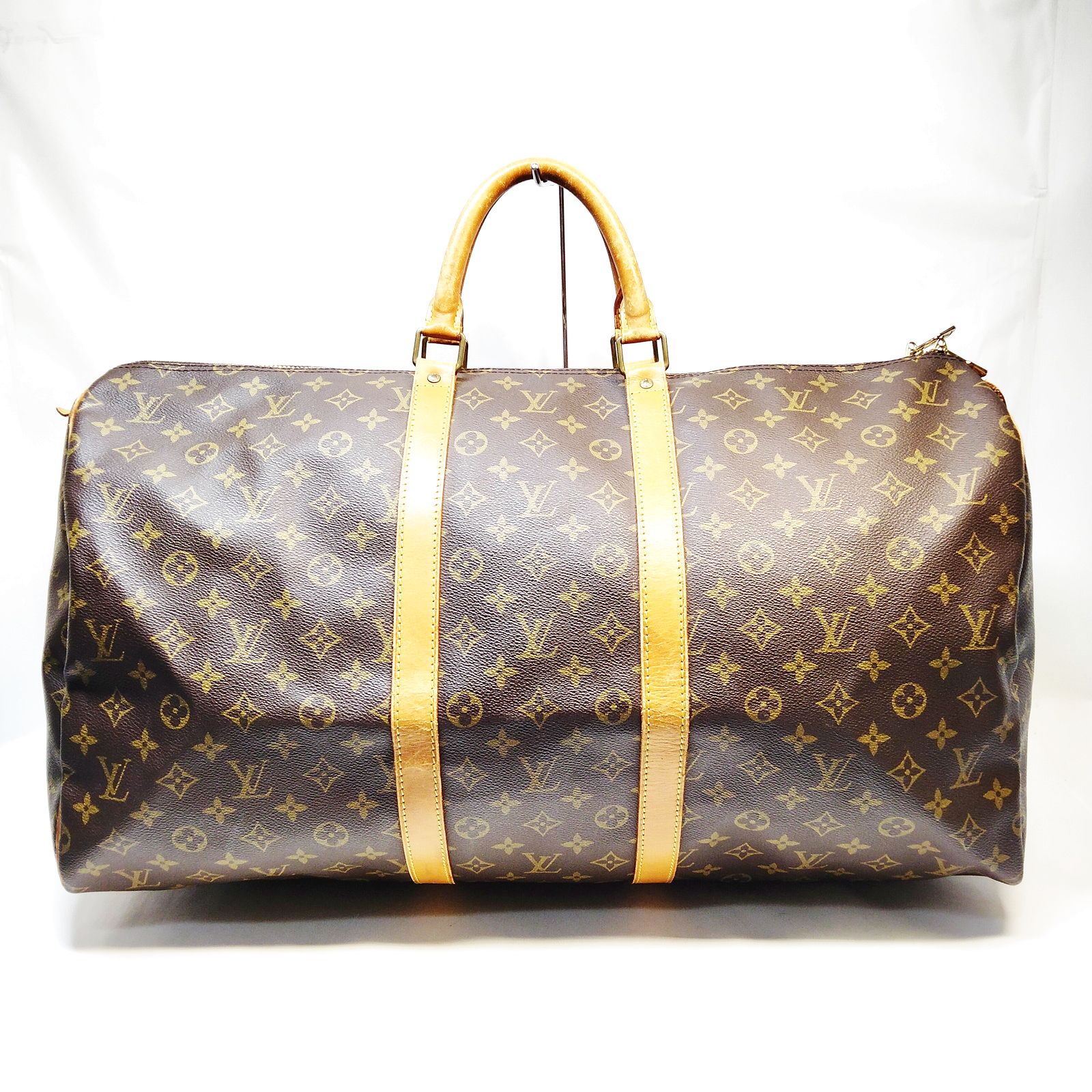 Louis Vuitton LV Boston Bag Keepall 55 Brown Monogram 3232507