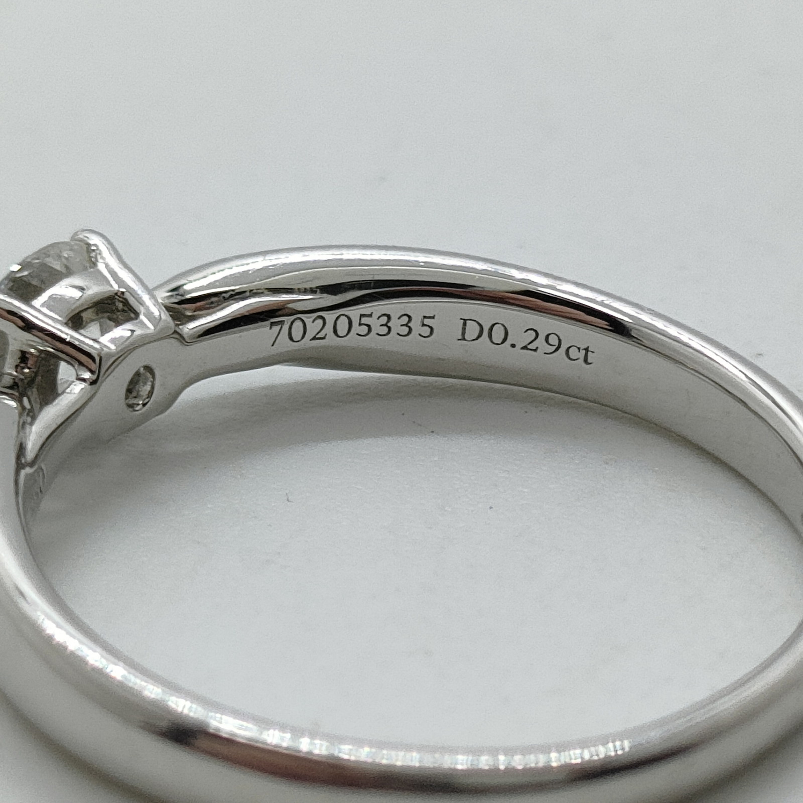 Tiffany and Co. Ring Harmony Natural Diamond 0.29ct Platinum 