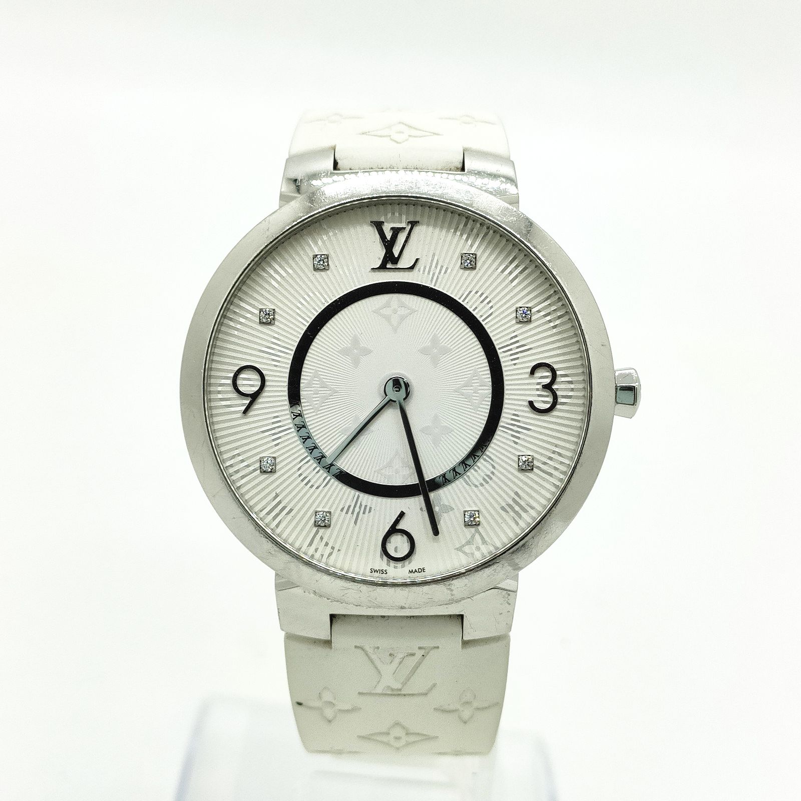 Louis Vuitton Watch Q1E01 38mm Womens Whites 4450412 | eBay