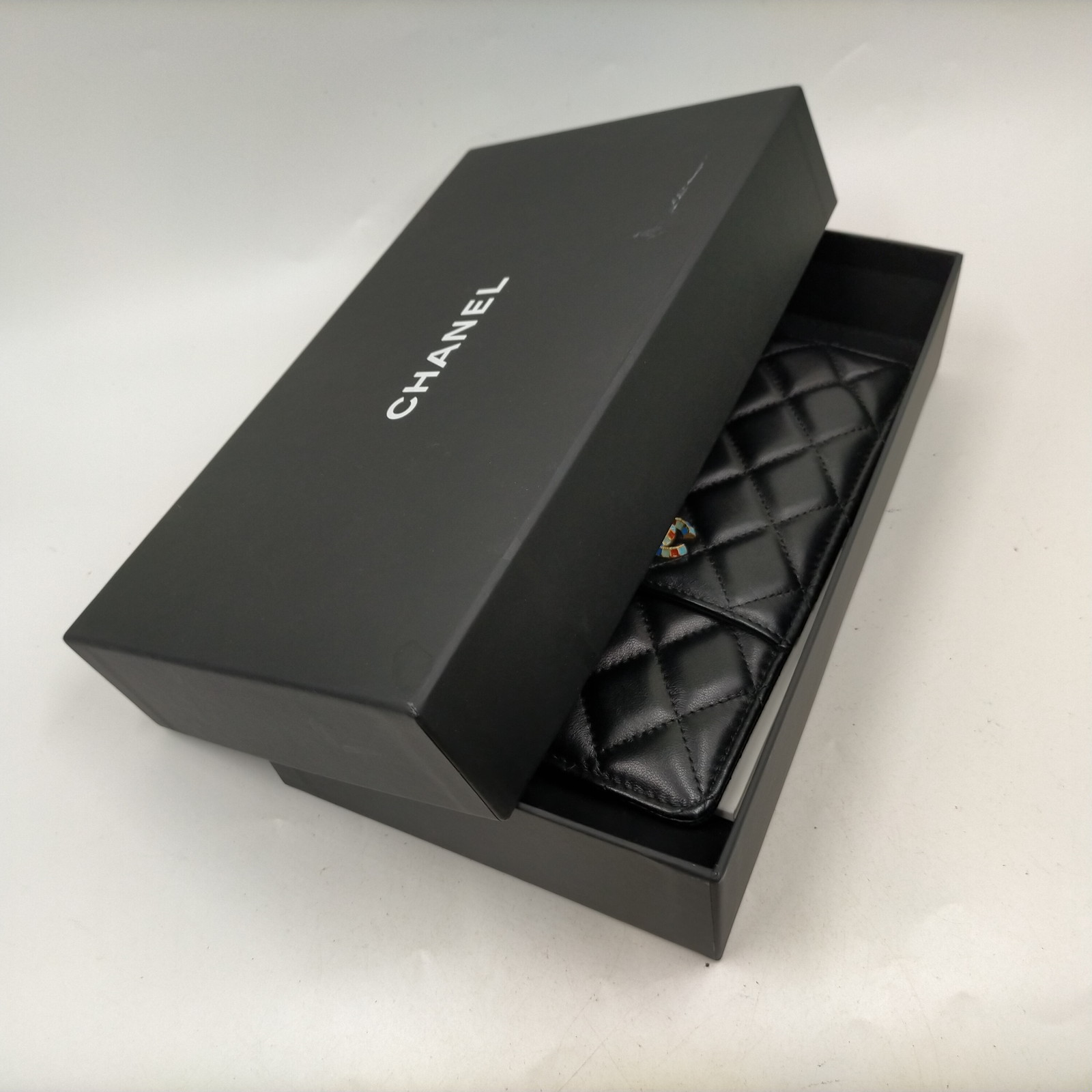 CHANEL 黒 レザー ケース Chanel Card case Matelasse Black Leather 4493451 | eBay