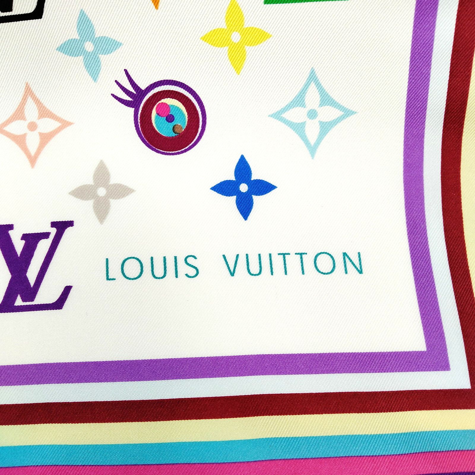 Louis Vuitton Scarf Whites Multi Color Silk 4513070 | eBay