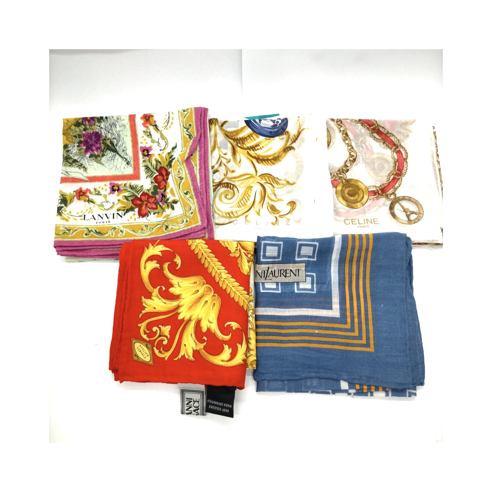 Celine Lanvin Scarves Lot of 3