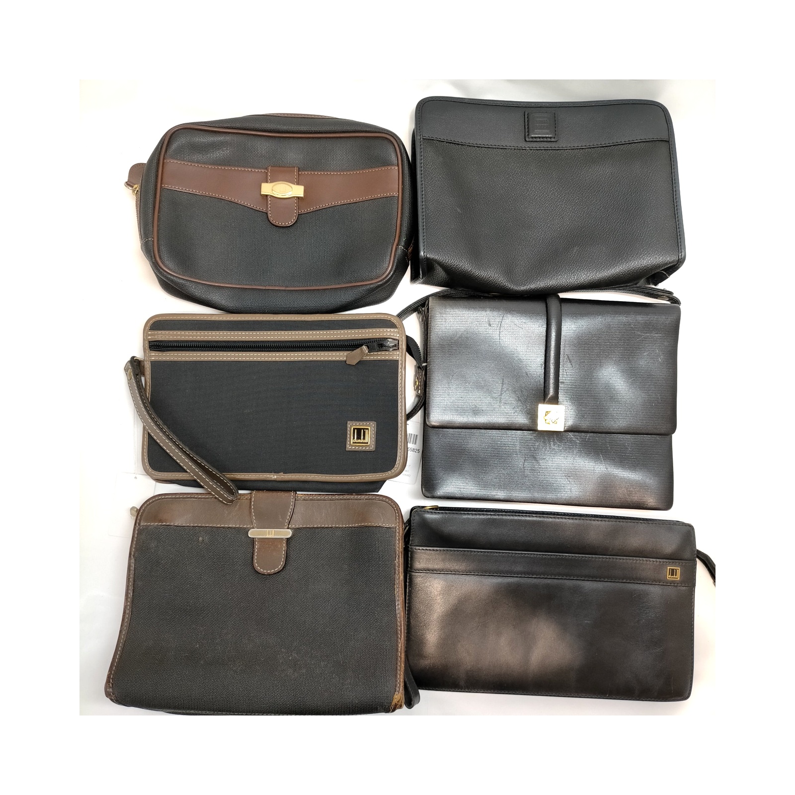 Dunhill Nina Ricci Givenchy Crutch Leather Black Set 6
