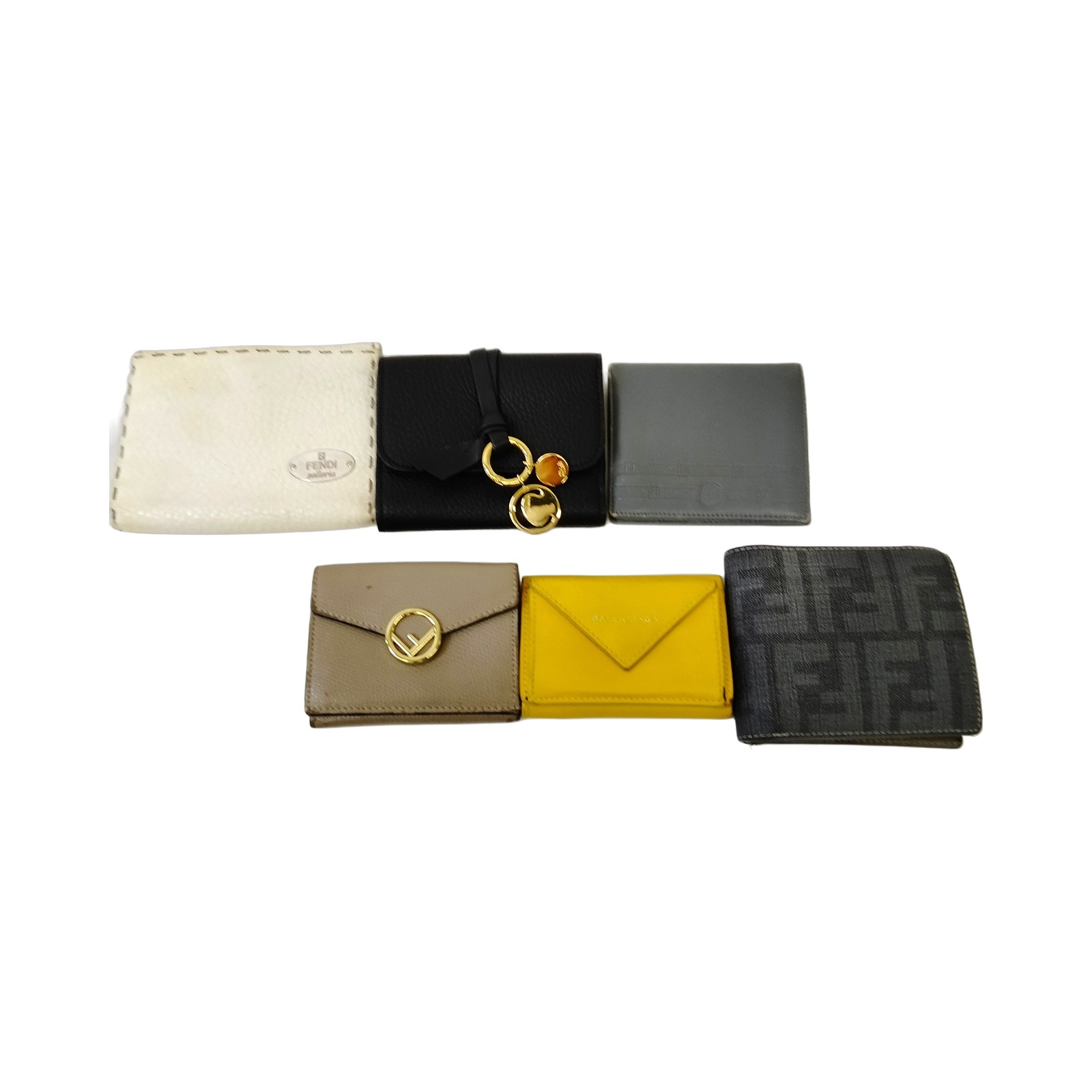 Fendi Wallets Leather Lot of 6 Set
